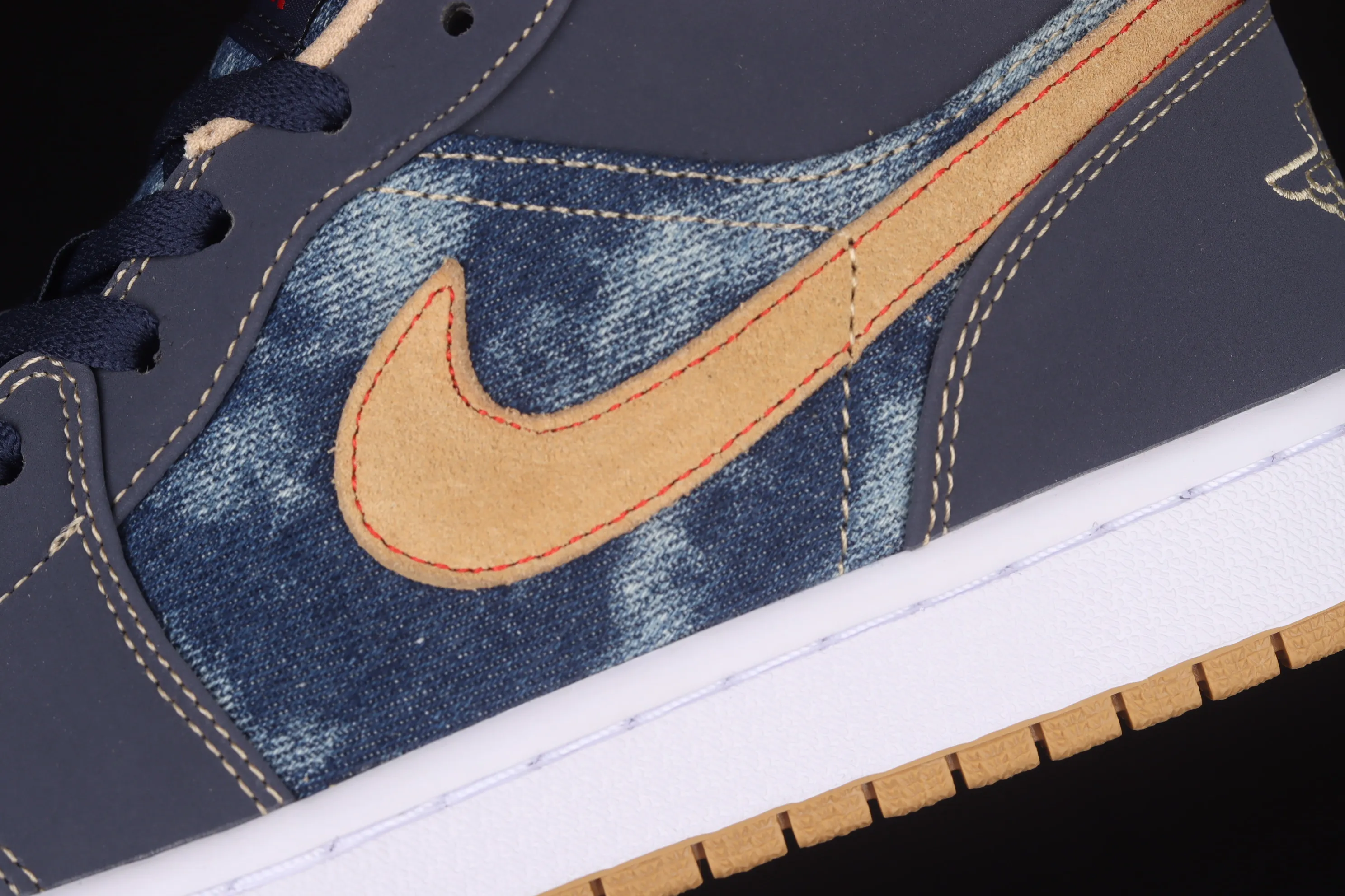 All categories Air Jordan Jordan series basketball shoes Air Jordan 1 Low Air Jordan 1 Low AJ1 Joe 1 dark blue denim low-top basketball shoes DH1259-400